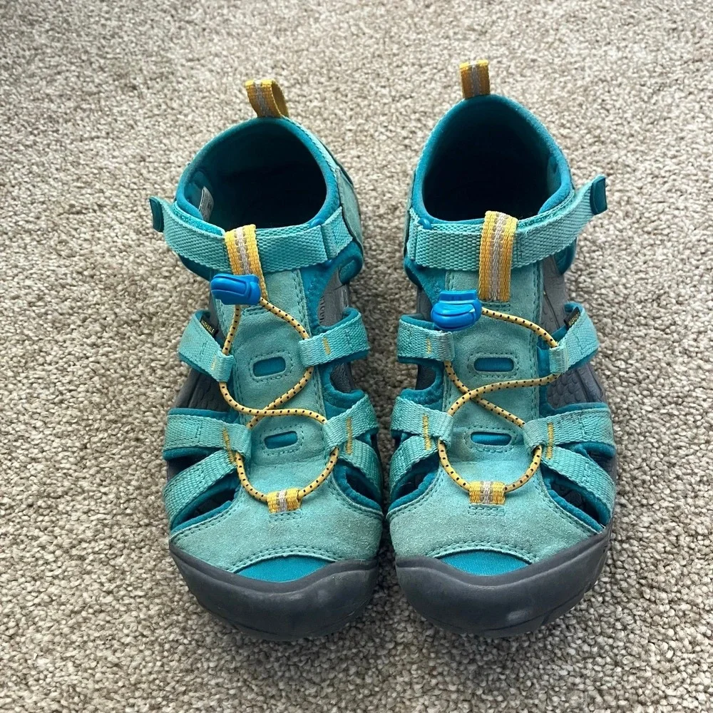 Keen Kids' Teal and‎ Yellow Adventure Hiking Outdoor Sandals Size 5